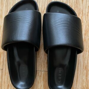 Black Slide Sandals
